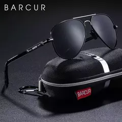 BARCUR-Óculos de sol polarizados para homens