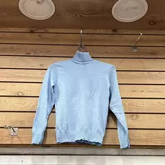 BLUSA FEMININA TRICOT GOLA ALTA