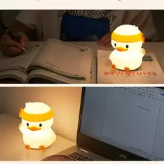 Luminaria Infantil Mesa Touch Abajur Fofo Pato - EMISVILLE