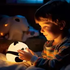Luminária e Abajur de Panda Barrigudo com Luz Quente e Confortável na internet