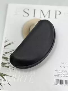 Imagem do CASE ESTOJO CAIXINHA PORTA OCULOS COM ZIPER PRETO PROMOÇÃO
