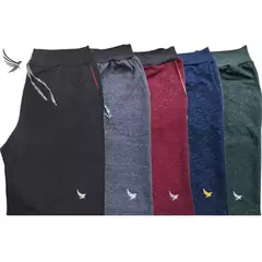 Kit 5 Bermudas de Moletom Academia 3 Bolsos