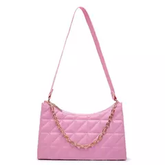 Bolsa Feminina Baguete Alça Transversal Com Detalhe Em Corrente - loja online