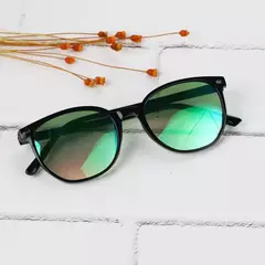 ÓCULOS DE SOL COM CASE COURO FEMININO VIALE ORIGINAL GRANDE - loja online