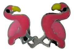 BRINCO FLAMINGO EM AÇO INOXIDÁVEL - ELEGÂNCIA DURABILIDADE - loja online