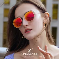 KINGSEVEN-Óculos reflexivos clássicos para homens