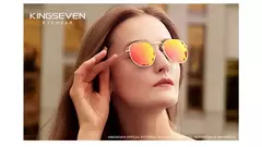 KINGSEVEN-Óculos reflexivos clássicos para homens na internet