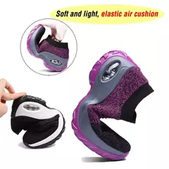 Tênis Feminino Estilo Meia em Malha Respirável com Plataforma de Fundo Grosso - Eleve Sua Altura com Conforto e Estilo ao Ar Livre - EMISVILLE