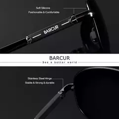BARCUR-Óculos de sol polarizados para homens na internet