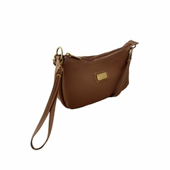 Bolsa Carteira Clutch TopGrife Transversal Couro Caramelo - EMISVILLE