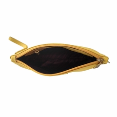 Imagem do Bolsa Carteira Clutch TopGrife Transversal Couro Amarelo