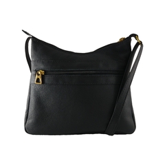 Bolsa Feminina Transversal TopGrife Couro Preto - EMISVILLE