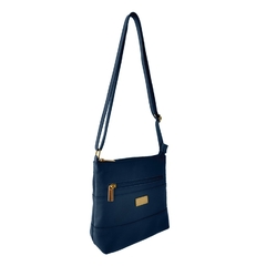 Bolsa Transversal TopGrife Couro Azul Marinho na internet
