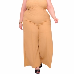 Calça Feminina Wide Leg Cintura Alta Duna Forrada Pantalona - EMISVILLE