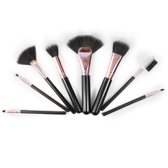 Kit Com 8 Pincéis Para Maquiagem Alleva