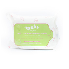 Lenço Facial Removedor de Maquiagem Melão C/12 Melu