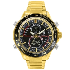 Relógio Masculino Tuguir AnaDigi TG1156 Dourado e Preto - comprar online