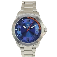 Relógio Masculino Tuguir Analógico Infinity TGI37092 Prata e Azul - comprar online