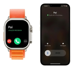Relógio Inteligente Smartwatch W68 Pro Max Bazik Prime + 7 Pulseiras NFC