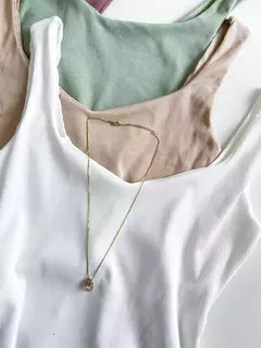 Body Feminino Ribana Regata Decote Coração - comprar online