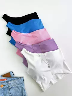 Cropped Feminino Alça Única Recorte Busto - comprar online