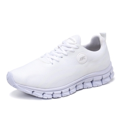 Tênis Unissex Esportivo Branco Caminhada Tamanho Especial - comprar online