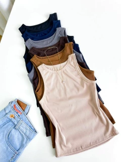 BLUSA FEMININA REGATA EM RIBANA ISIS REF. 788 - comprar online
