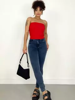 CALÇA FEMININA SKINNY JEANS ESCURO RAFAELA REF. 770
