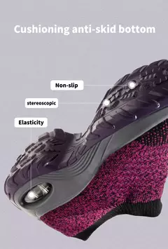 Imagem do Tênis Feminino Estilo Meia em Malha Respirável com Plataforma de Fundo Grosso - Eleve Sua Altura com Conforto e Estilo ao Ar Livre