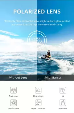 Imagem do BARCUR-Óculos de sol polarizados para homens