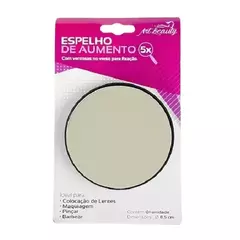 ESPELHO DE AUMENTO COM VENTOSA - ZOOM X5 - BARBA E MAQUIAGEM