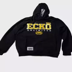 Moletom Ecko Fechado Masculino Preto Rock Com capuz