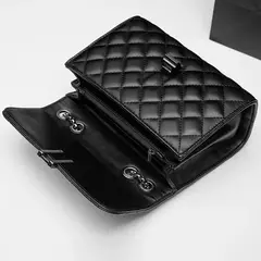 Bolsa feminina transversal corrente escura “Y” Bolsa Ombro Feminina - EMISVILLE