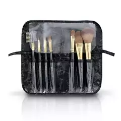 KIT PINCÉIS DE MAQUIAGEM 7 PEÇAS COM ESTOJO JACKI DESIGN - loja online
