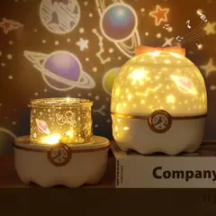 Presente Luminária Giratória Projetor Dinossauro Unicórnio Astronauta Estrela