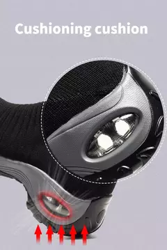 Tênis Feminino Estilo Meia em Malha Respirável com Plataforma de Fundo Grosso - Eleve Sua Altura com Conforto e Estilo ao Ar Livre na internet