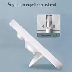 Imagem do ESPELHO DE MAQUIAGEM INTELIGENTE COM ESPELHO DE CLARO LED PORTÁTIL DOBRÁVEL AJ