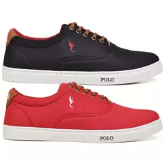 Kit 2 Pares Tênis Sapatenis Masculino Casual Polo Blu Diversidade de Cores - loja online