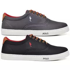 Kit 2 Pares Tênis Sapatenis Masculino Casual Polo Blu Diversidade de Cores