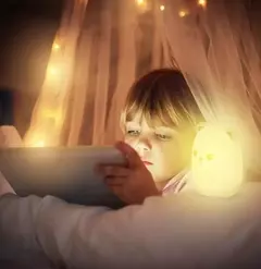Luminaria Silicone Touch Abajur Led Colorido Recarregavel Usb Criança Lampada Q na internet