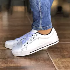 TÊNIS FEMININO PLATAFORMA BRANCO SPATÊNIS CASUAL BELLA - EMISVILLE