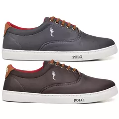 Kit 2 Pares Tênis Sapatenis Masculino Casual Polo Blu Diversidade de Cores - comprar online