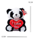 Peluche Panda Con Corazon Metalizado 15cm - Toystomy - comprar online
