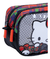 Cartuchera Escolar Wabro Hello Kitty Doble Cierre Infantil Color Grafity - tienda online