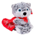 Peluche Perro Husky Con Corazon 23cm - Toystomy