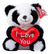 Peluche Panda Con Corazon Metalizado 15cm - Toystomy