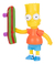 Figura Bart Simpsons De 2,5 Pulgadas Los Simpsons Toystomy en internet
