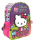 Mochila Hello Kitty Wabro Modelos 12 Pulgadas Espalda Color Violeta Diseño De La Tela Planeta