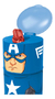 Captain America Botella 350 Ml Character Slipper - Toystomy - comprar online