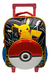 Mochila Tapimovil De Espalda Carro 18 Pulgada Pokemon Pikachu Color Multicolor